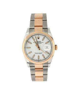Oyster Perpetual Datejust Automatic Watch in Stainless Steel and Rose Gold 36mm by  ROLEX