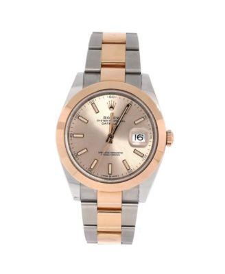 Oyster Perpetual Datejust Automatic Watch in Stainless Steel and Rose Gold 41mm by  ROLEX