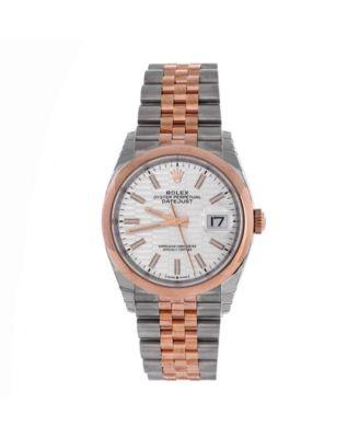 Oyster Perpetual Datejust Fluted Motif Automatic Watch in Stainless Steel and Rose Gold 36mm by ROLEX Oyster Perpetual Datejust Fluted Motif Automatic Watch in Stainless Steel and Rose Gold 36mm by ROLEX