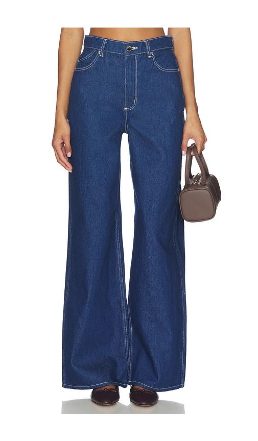 ROLLA'S Relaxed Sailor Long Wide Leg Jeans in Blue by ROLLA'S