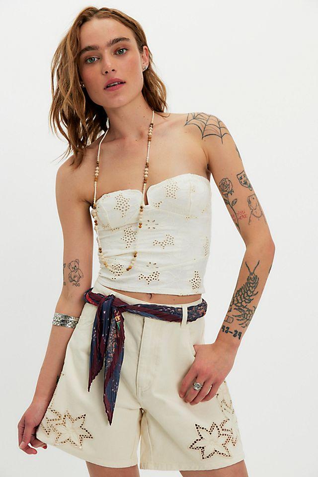 Rolla's 90s Relaxed Cutwork Shorts by ROLLA'S | FREE PEOPLE