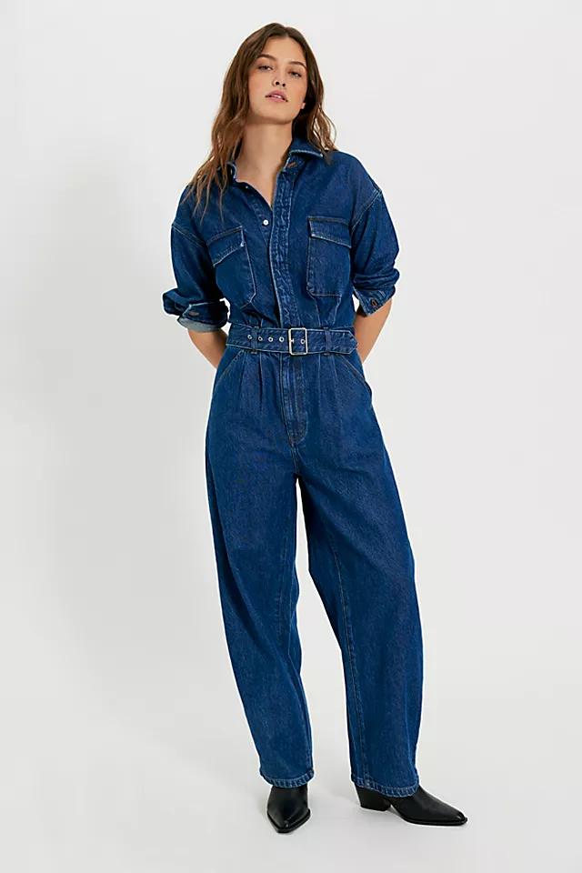 Rolla's Denim Barrel Jumpsuit by ROLLA'S | FREE PEOPLE