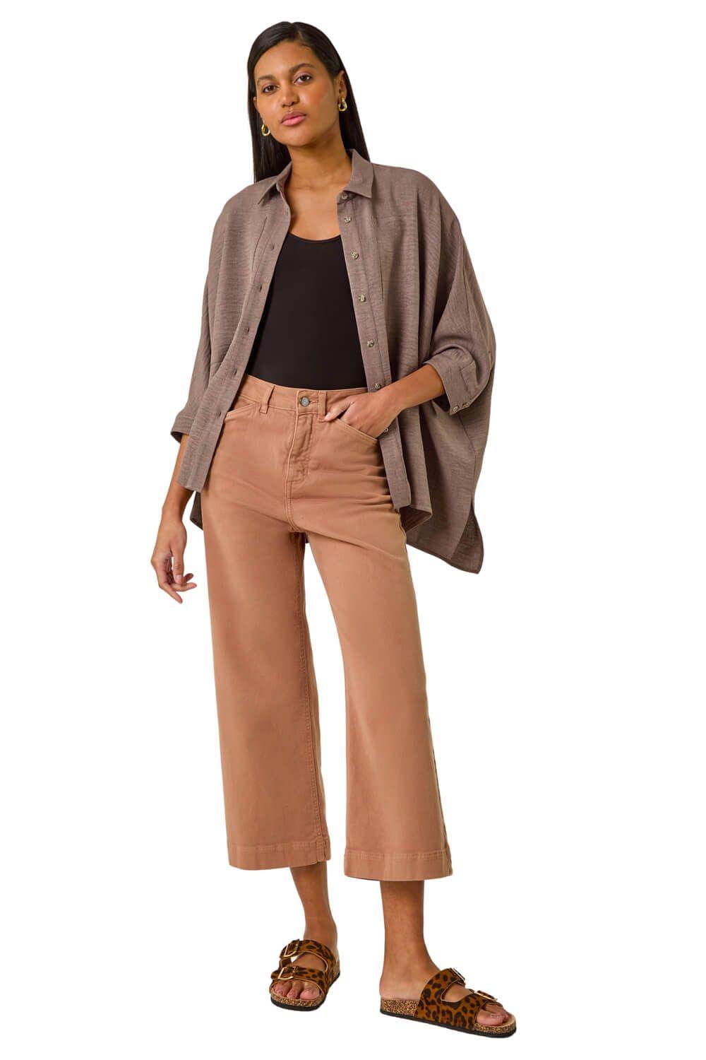Boxy Relaxed Button Blouse by ROMAN