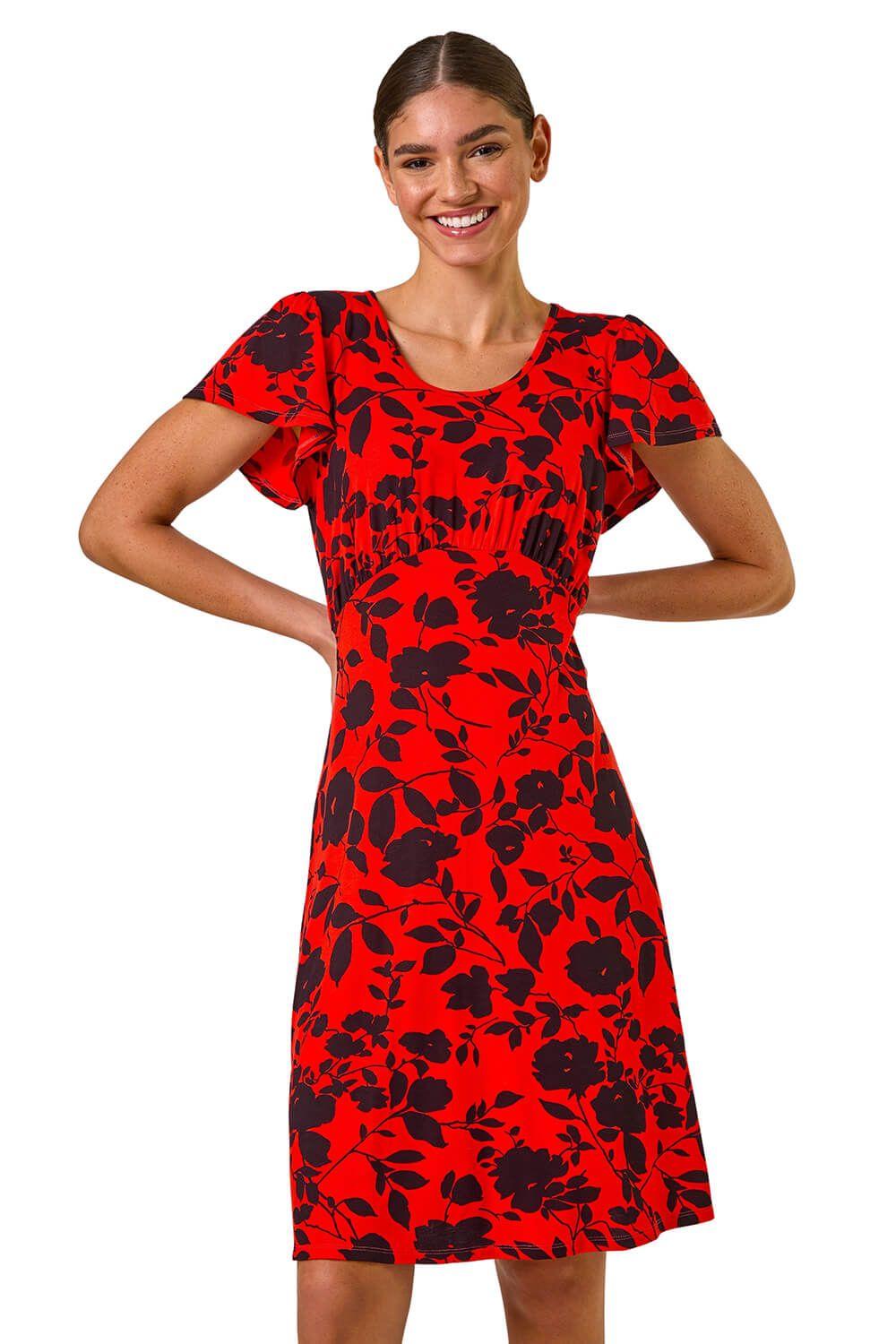 Ditsy Floral Print Stretch Dress by ROMAN