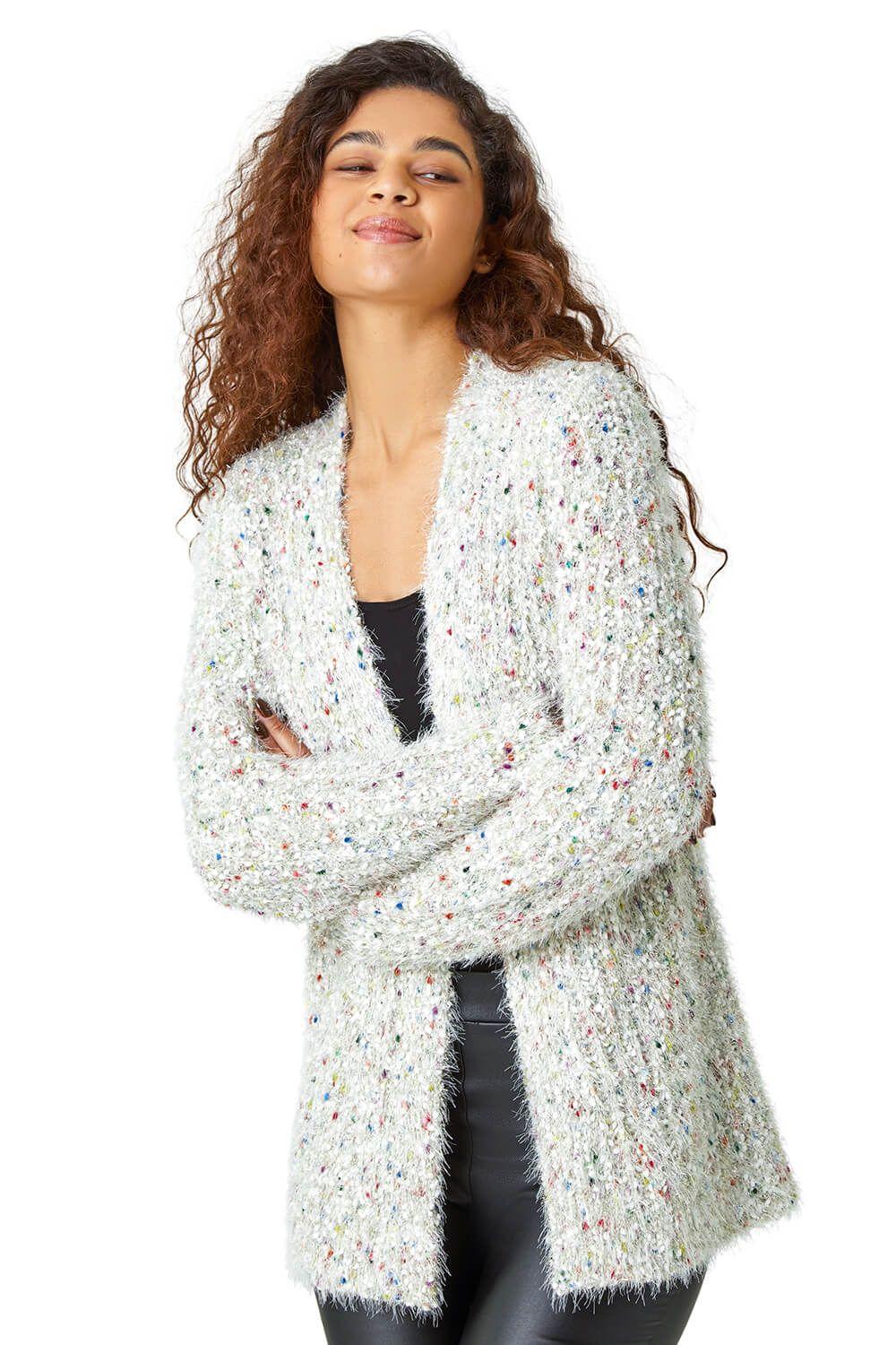 Fluffy Sparkle Cardigan by ROMAN
