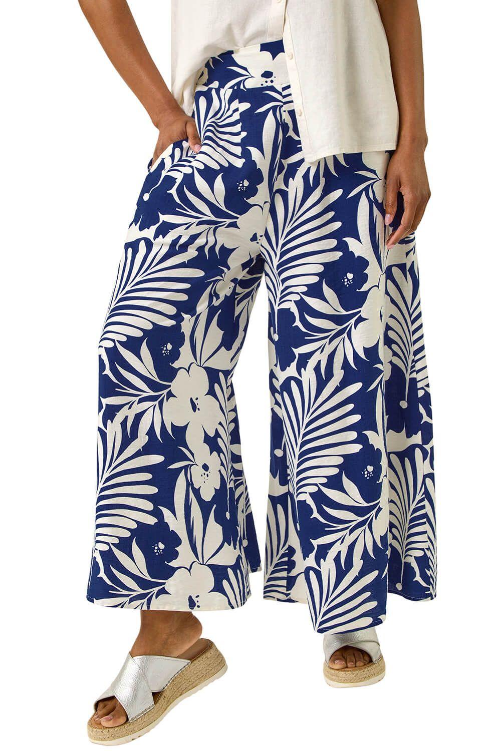 Multi Floral Print Culotte by ROMAN