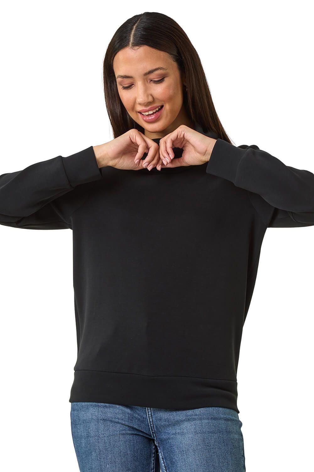 Premium Soft Jersey Roll Neck Jumper by ROMAN