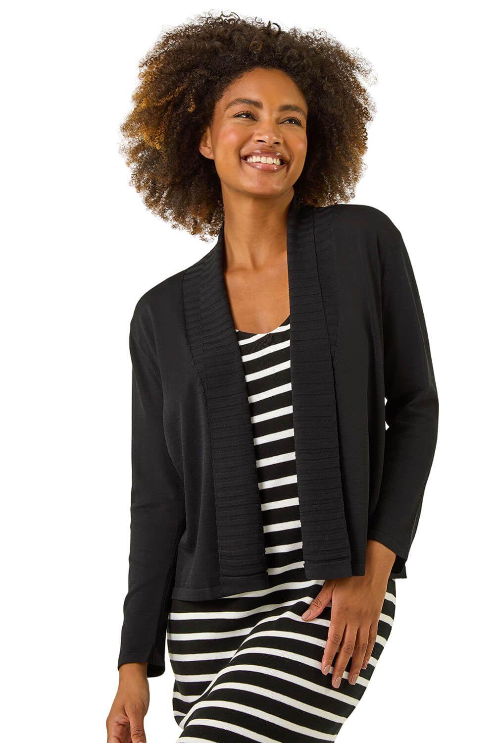 Ribbed Detail Shrug by ROMAN