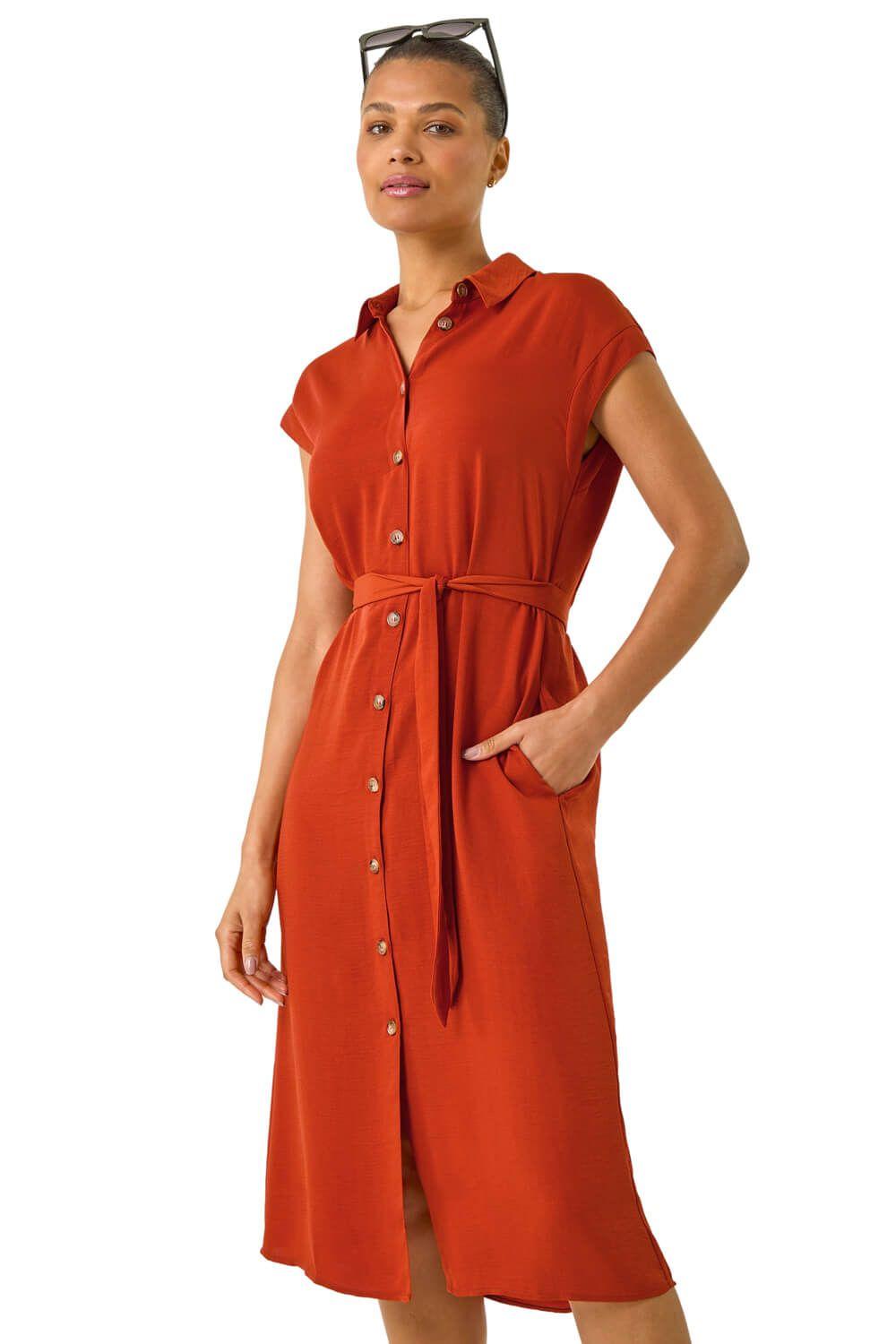 Utility Buttoned Shirt Dress by ROMAN