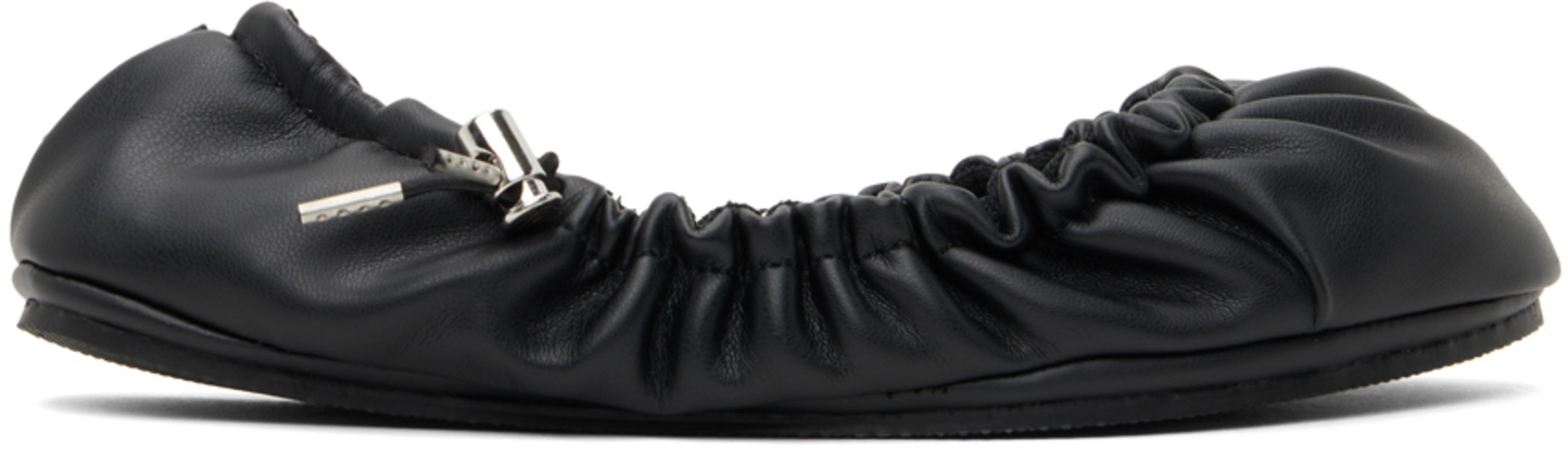 Black Aura Ballerina Flats by ROMBAUT