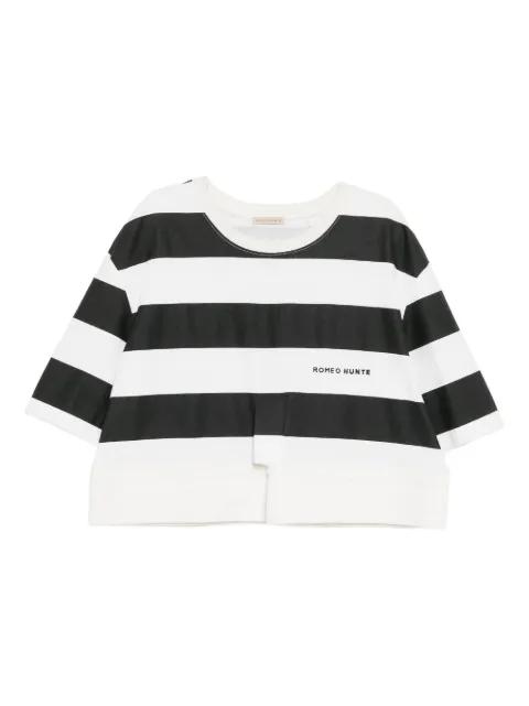 Fragment striped T-shirt by ROMEO HUNTE