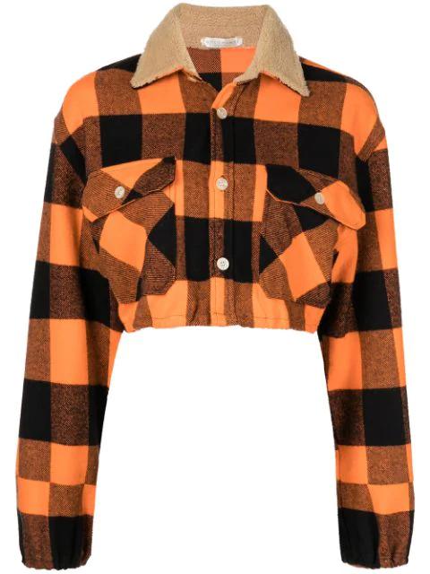 Lucy flannel cropped jacket by ROMEO HUNTE