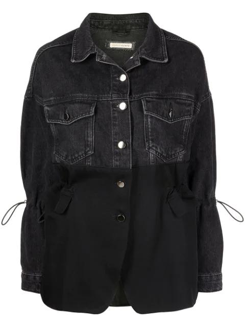 The Bond St. denim-panel jacket by ROMEO HUNTE