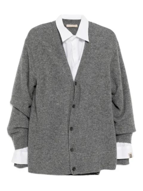 layered cardigan by ROMEO HUNTE
