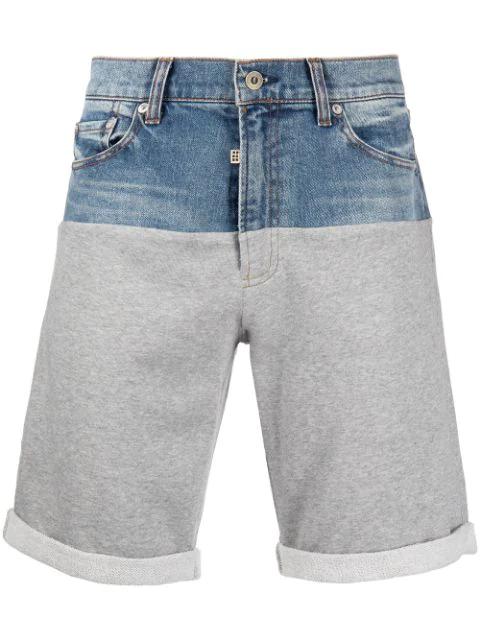 light-wash denim shorts by ROMEO HUNTE