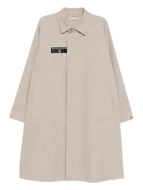 logo-patch coat by ROMEO HUNTE