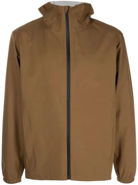 logo-print hoodied jacket by ROMEO HUNTE