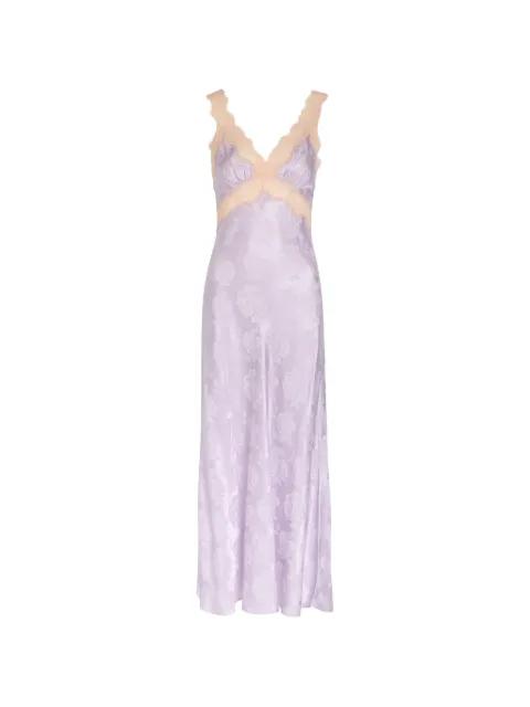 Bryn lace-trim maxi dress by RONNY KOBO