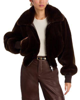 Clemence Faux Fur Jacket by RONNY KOBO