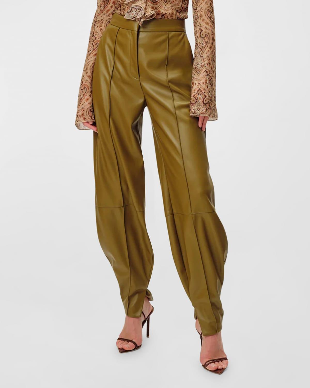 Illio High-Rise Faux-Leather Pants by RONNY KOBO