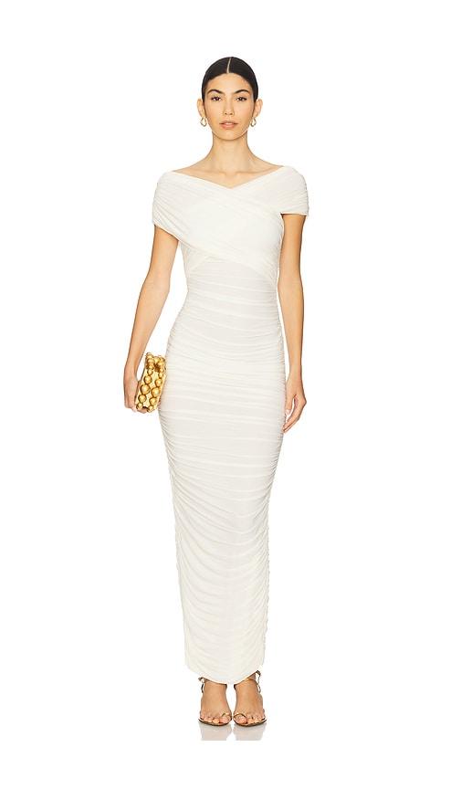 Ronny Kobo Amira Dress in Ivory by RONNY KOBO