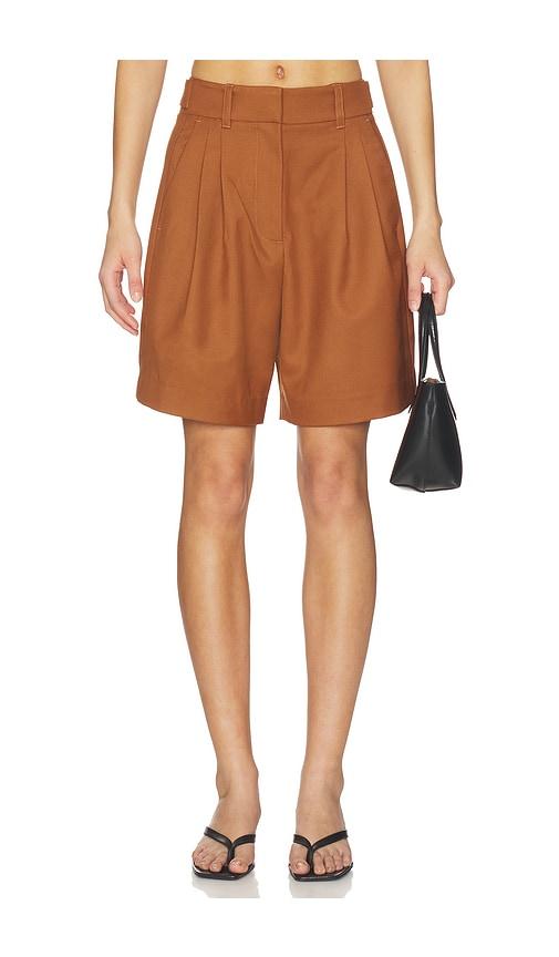 Ronny Kobo Andora Shorts in Rust by RONNY KOBO