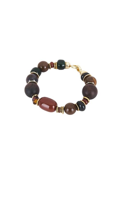 Ronny Kobo Beaded Bracelet in Cognac by RONNY KOBO