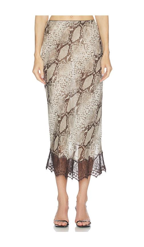 Ronny Kobo Birva Skirt in Brown by RONNY KOBO