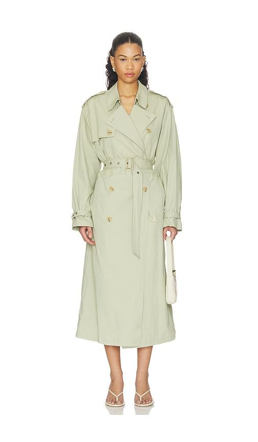 Ronny Kobo Cohen Raincoat in Sage by RONNY KOBO