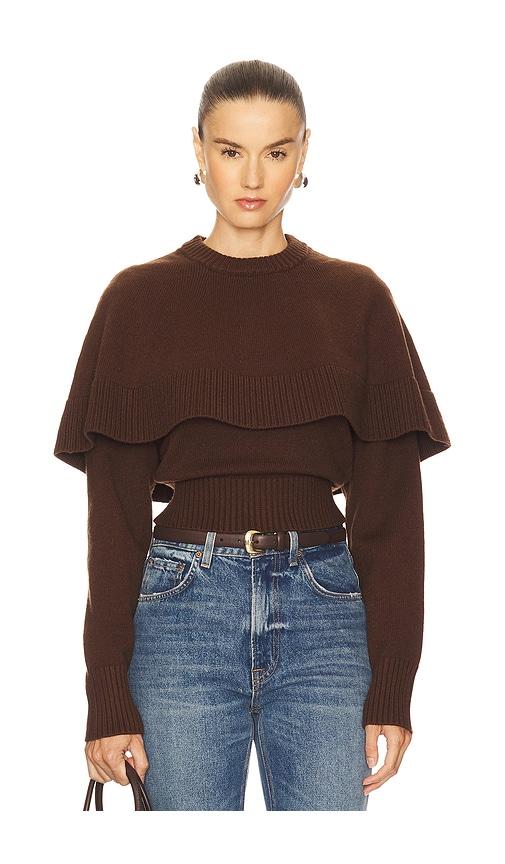 Ronny Kobo Evian Knit Top in Chocolate by RONNY KOBO