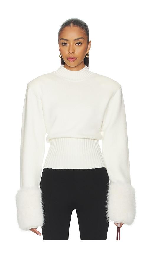 Ronny Kobo Jenner Knit Top in Ivory by RONNY KOBO