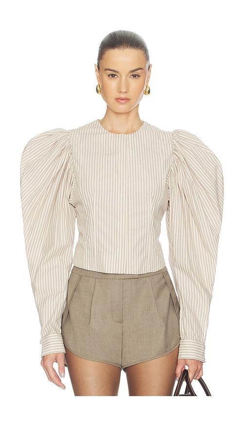 Ronny Kobo Jiani Top in Cream by RONNY KOBO