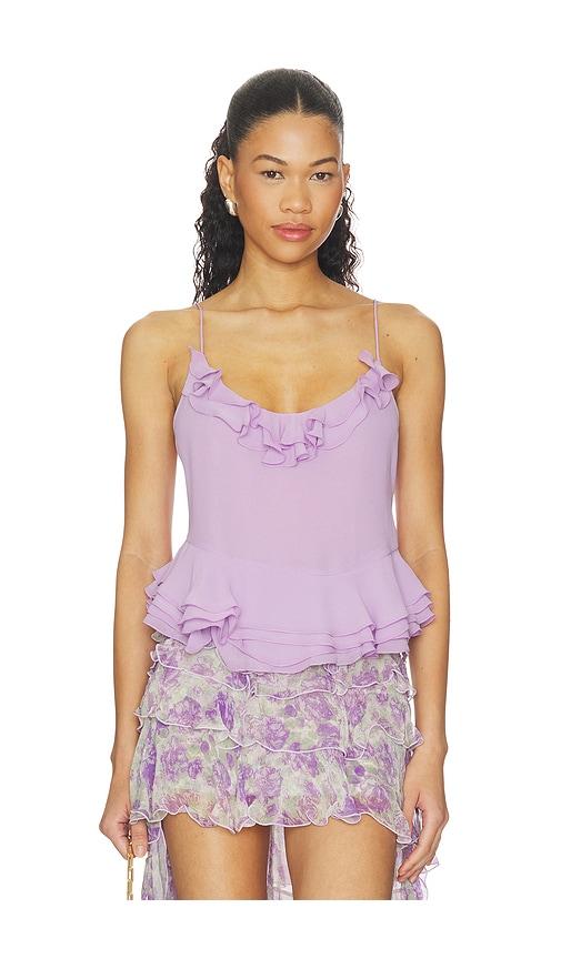 Ronny Kobo Meritta Top in Purple by RONNY KOBO