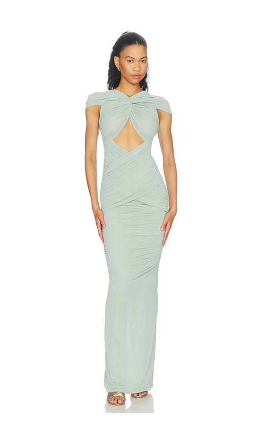Ronny Kobo Nasha Dress in Sage by RONNY KOBO