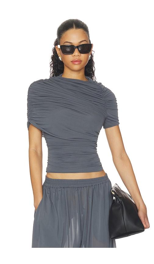 Ronny Kobo Vega Top in Charcoal by RONNY KOBO
