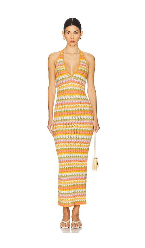 Ronny Kobo Yael Knit Dress in Orange by RONNY KOBO