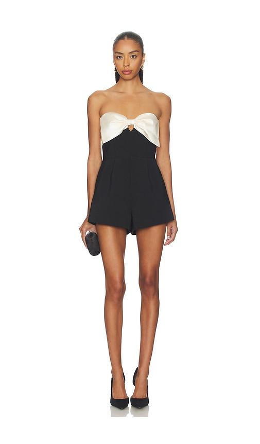 Ronny Kobo x REVOLVE Zoe Romper in Black,White by RONNY KOBO