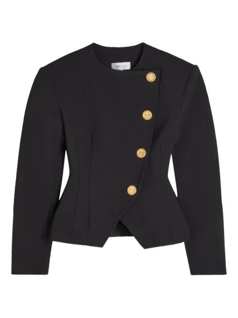 gold-tone button jacket by RONNY KOBO