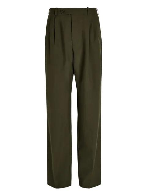 pleated tailored trousers by RONNY KOBO