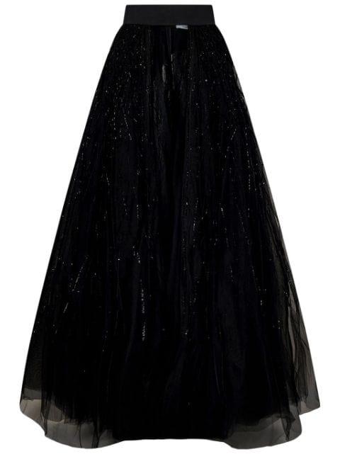 open-front maxi skirt by ROOM76