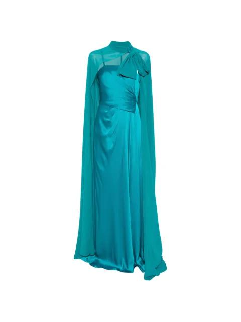 cape-effect draped gown by ROSA CLARA