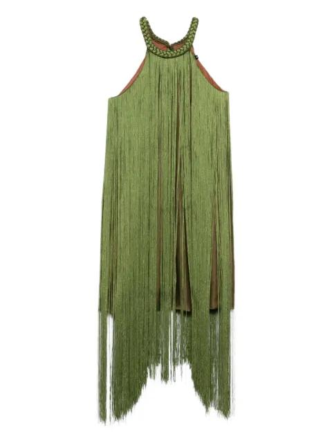 Cleopatra fringe mini dress by ROSANNA OCAMPO