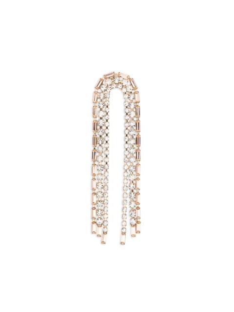 Amarena crystal-embellished drop earrings by ROSANTICA