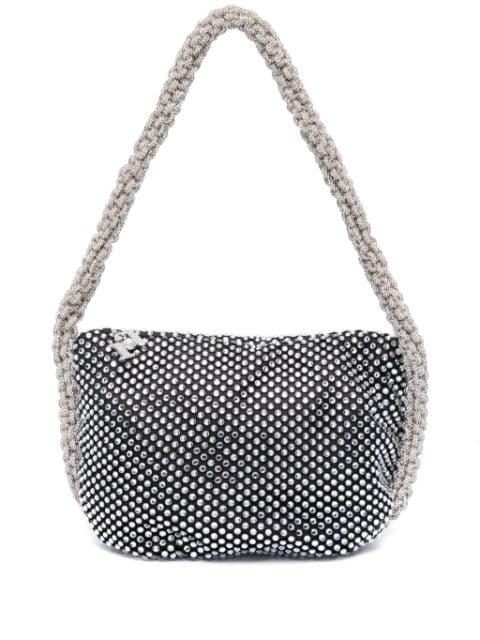 Amelia crystal-embellished tote bag by ROSANTICA