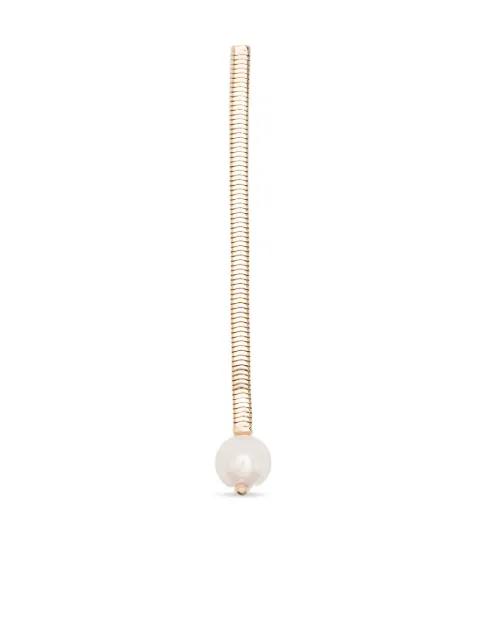 Aurea gold-plated pearl earrings by ROSANTICA