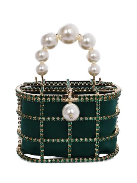 Holli pearl embellished mini bag by ROSANTICA