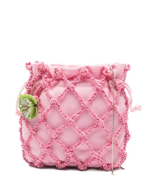 Selene Marea beaded appliqué cross body bag by ROSANTICA