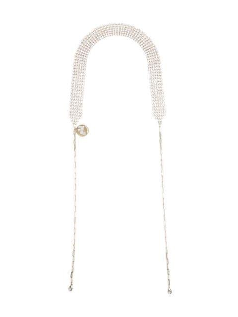 crystal-embellished bag strap by ROSANTICA