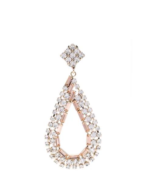 crystal-embellished drop earrings by ROSANTICA