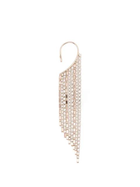 crystal-embellished fringed earrings by ROSANTICA